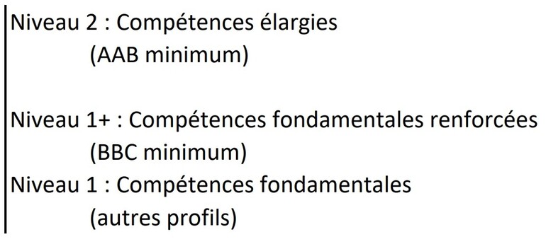 Niveaux de compétences