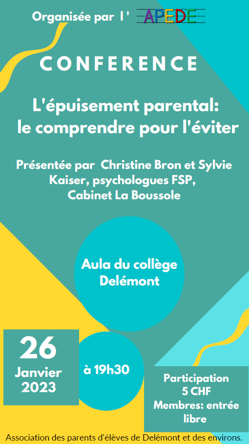 Conférence sur l'épuisement parental