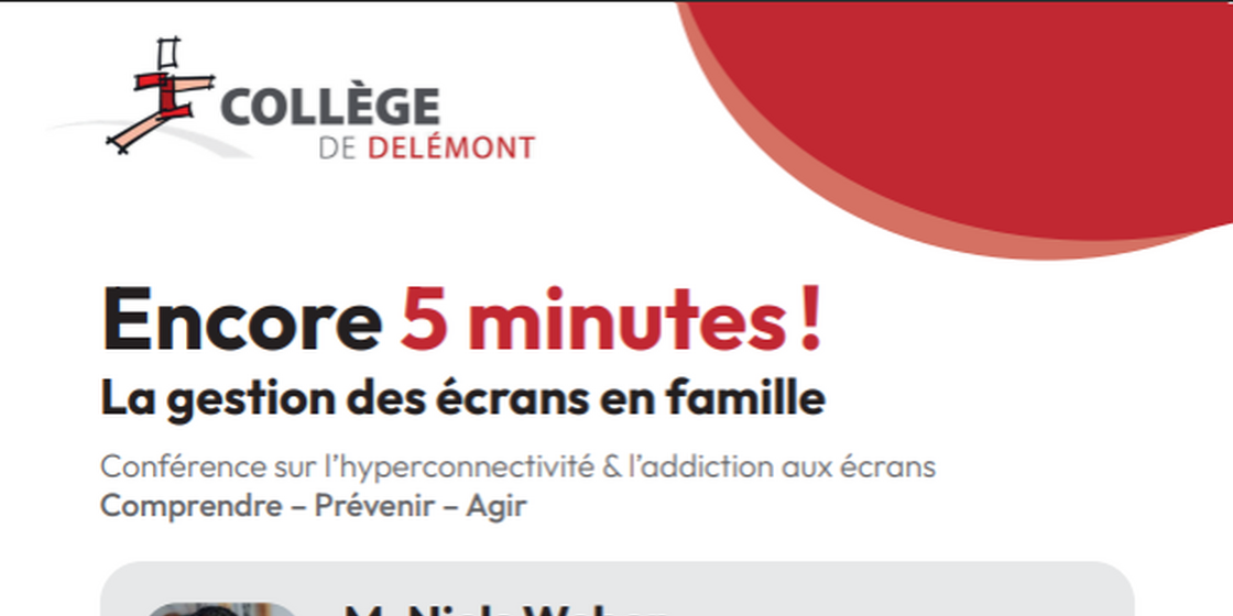 Conférence sur l'hyperconnectivité aux écrans