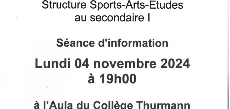 SPORTS-ARTS-ETUDES DANS LE JURA