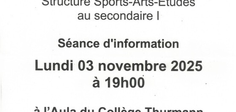 SPORTS - ARTS - ETUDES
