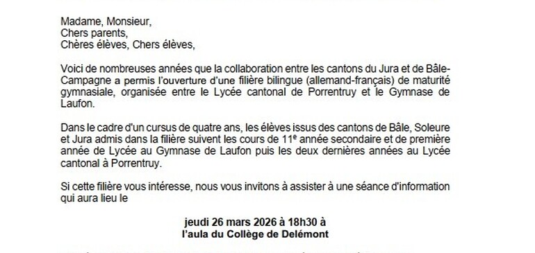 Maturité gymnasiale bilingue JU-BL