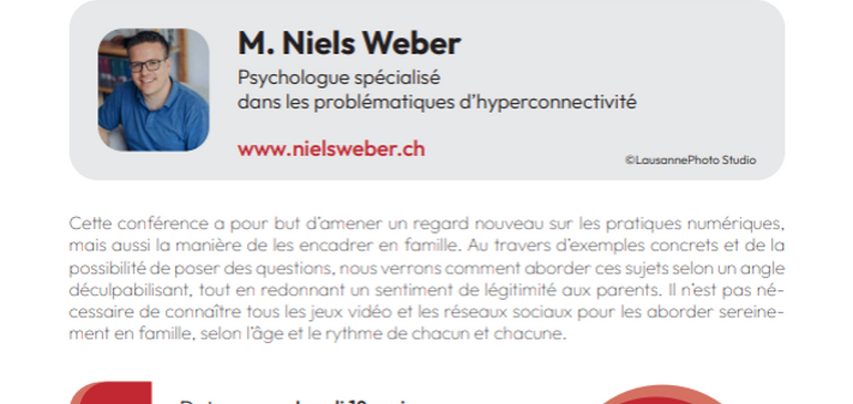 Conférence sur l'hyperconnectivité et l'addiction au écrans