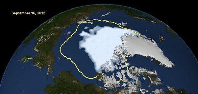fonte des glaces record en Arctique cet été