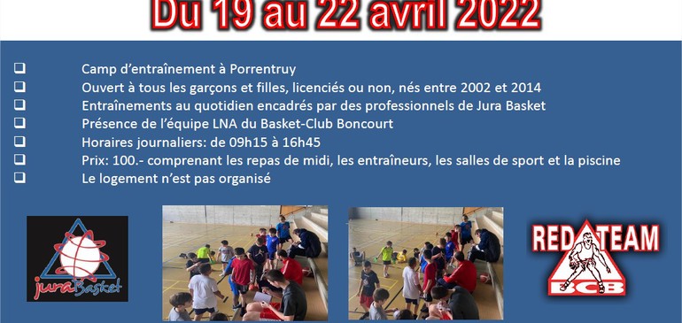 BASKETBALL du 19 au 22 avril 2022