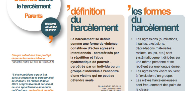 Lutte contre le harcèlement