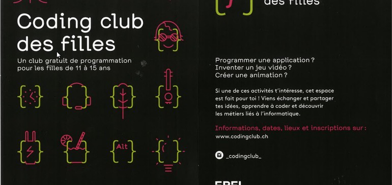 Ateliers de programmation pour les filles